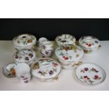 A collection of Royal Worcester porcelain Evesham pattern part dinner service.