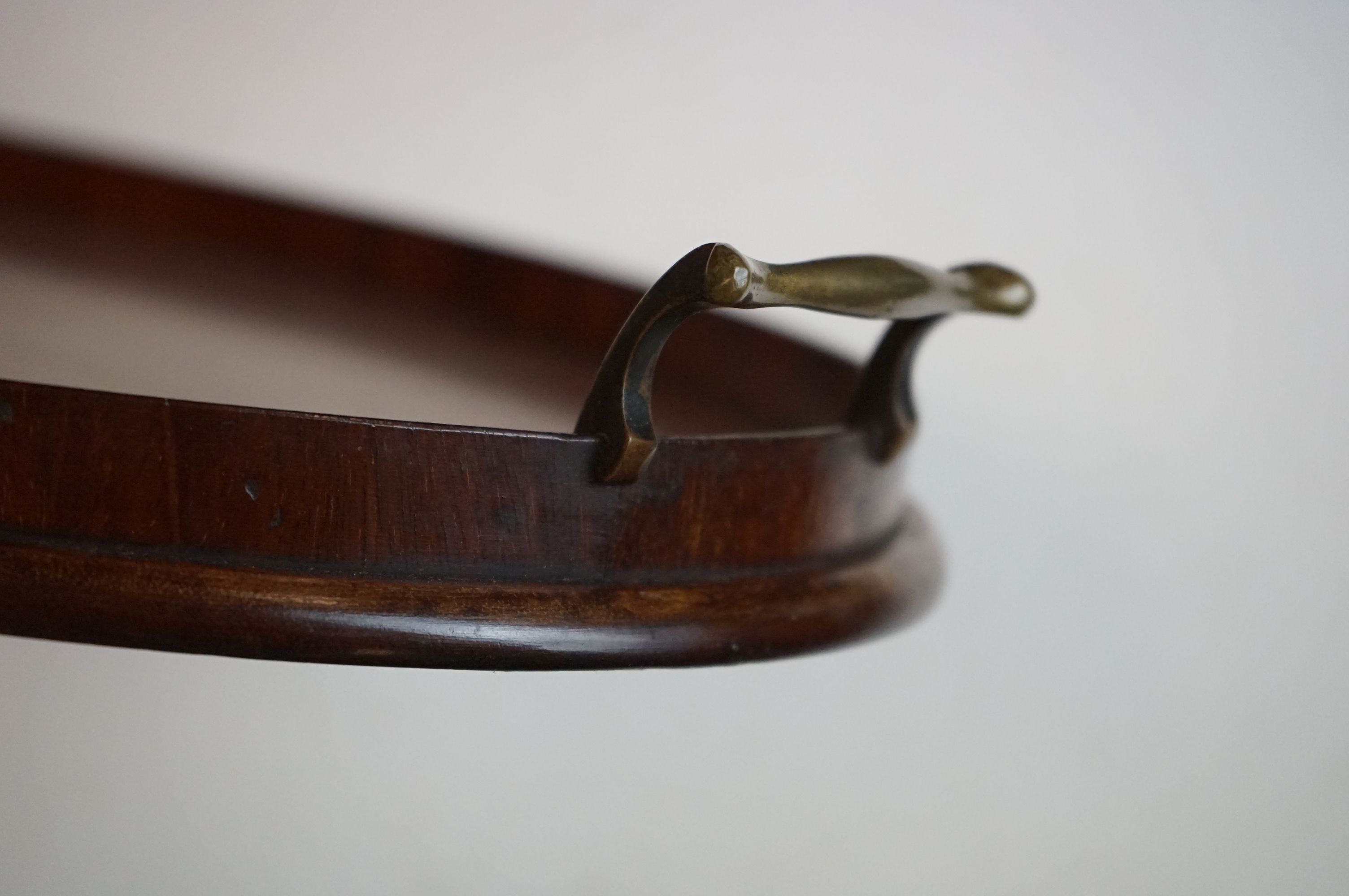 Mahogany tray, together with a wooden cutlery tray - Image 4 of 7