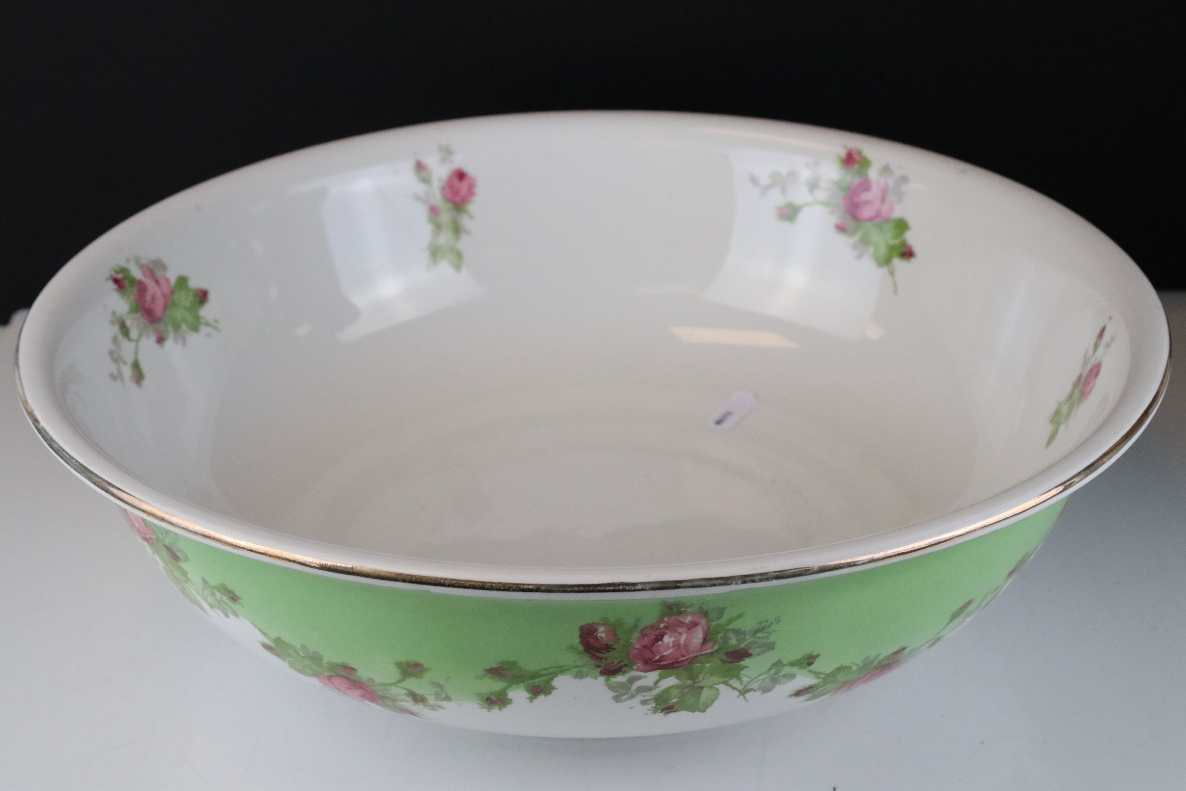 Art Nouveau Royal Doulton Wash Jug and Bowl Set in the Aubrey pattern together with a Rose Patterned - Image 9 of 11