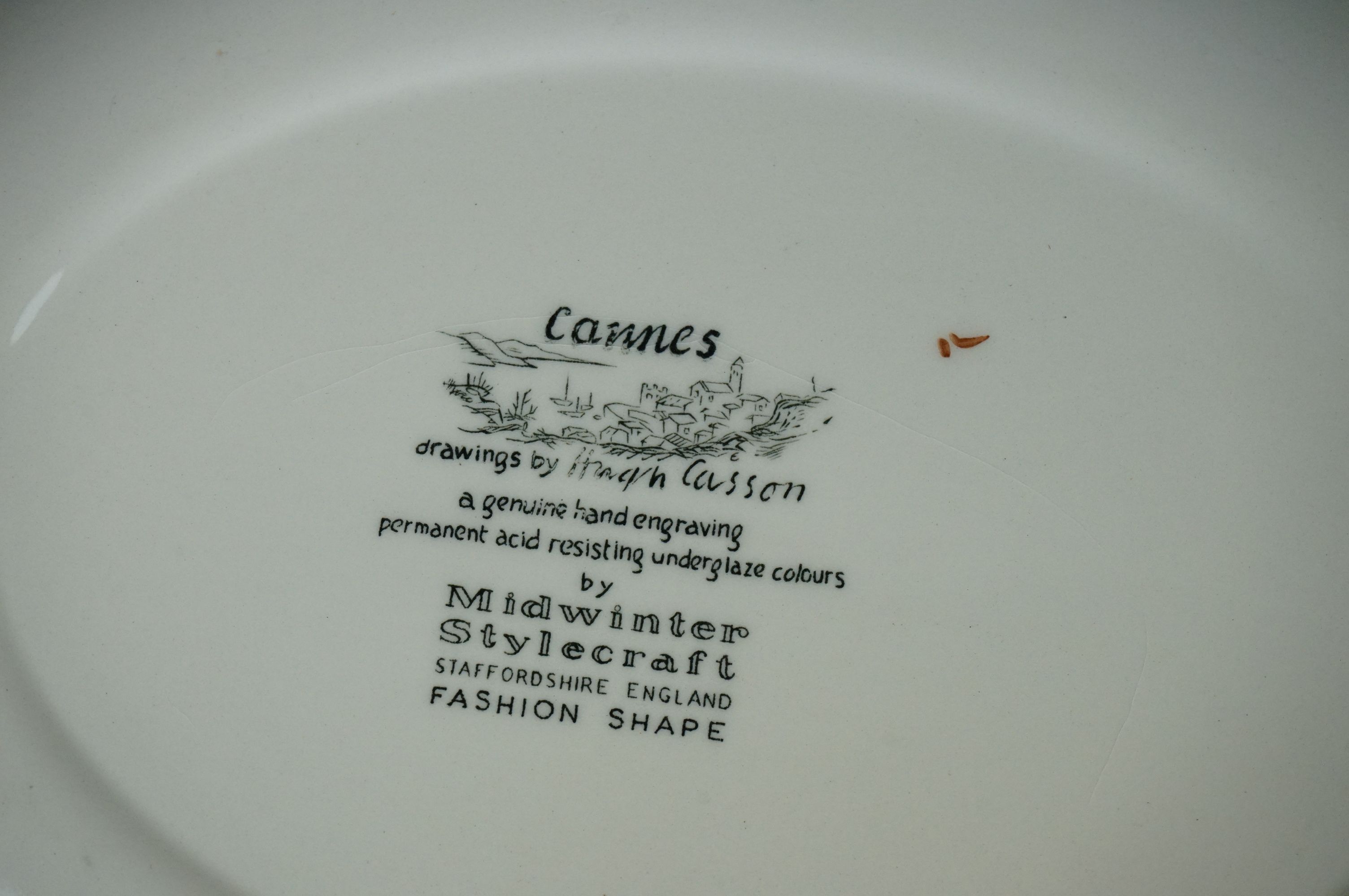 A collection of Midwinter Stylecraft "Cannes" pattern dinner service to include 6 x dinner plates, 6 - Image 5 of 8