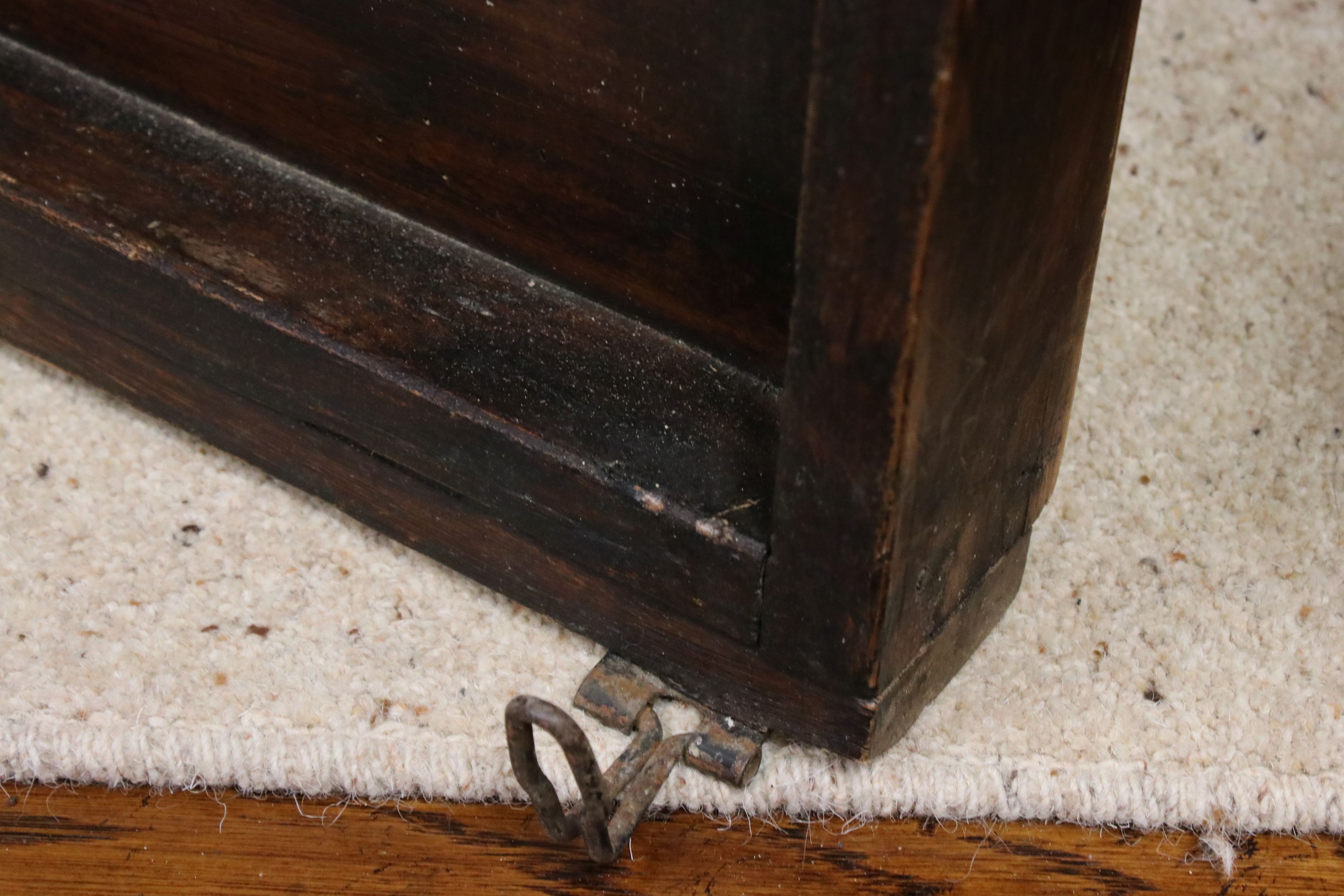 Late 19th / Early 20th century Wooden Clocking-in Machine Multi Card Rack , 91cms high x 42cms wide - Image 3 of 4