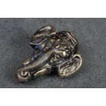 Interesting brass elephant shaped vesta case