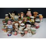 Box of 27 Toby Jugs of various sizes