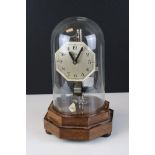 Art Deco ' Bulle ' Mantle Clock under glass dome