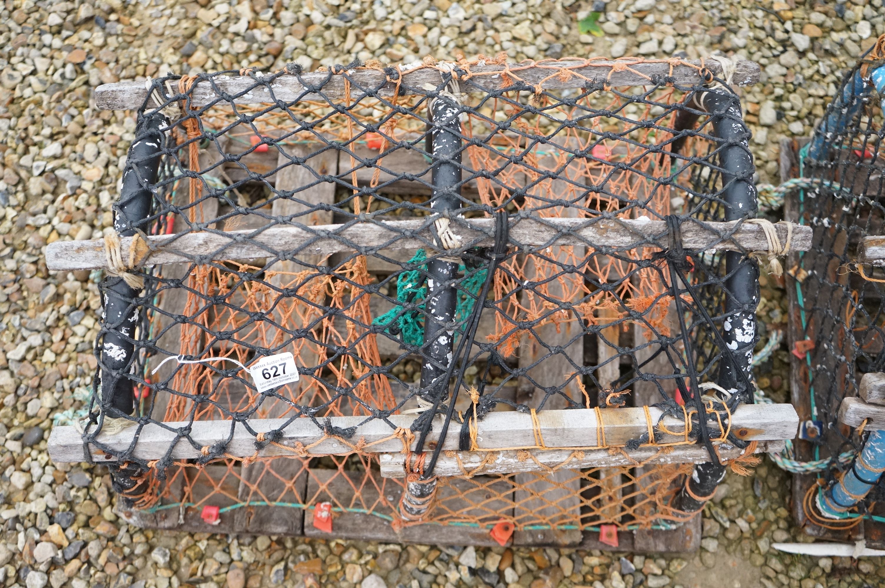 A pair of vintage lobster pots. - Image 3 of 4