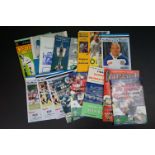 A collection of sports programmes to include football and cricket.