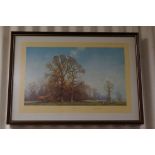 David Shepherd, a signed limited edition print with blind stamp, ' The Last Leaves Of Autumn '