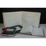 A collection of four ships log books from the "Demetrious".