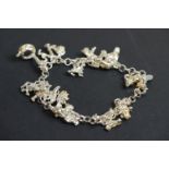 Child's charm bracelet, stamped 925