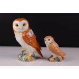 Two Beswick Owls, models 1046 and 2026
