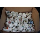 Box of crested china to include Goss, Arcadian etc, approx. 40 pieces