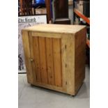 Pine Cupboard with single drawer, 67cms wide x 81cms high