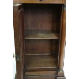 19th century French Empire style Mahogany Pot Cupboard with marble top over a single drawer and