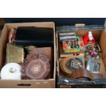 A large group of mixed collectables contained within three boxes to include advertising ice