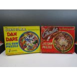 Boxed Dan Dare Jigsaw Puzzle The Circular by Waddingtons, design no. 451 plus another boxed