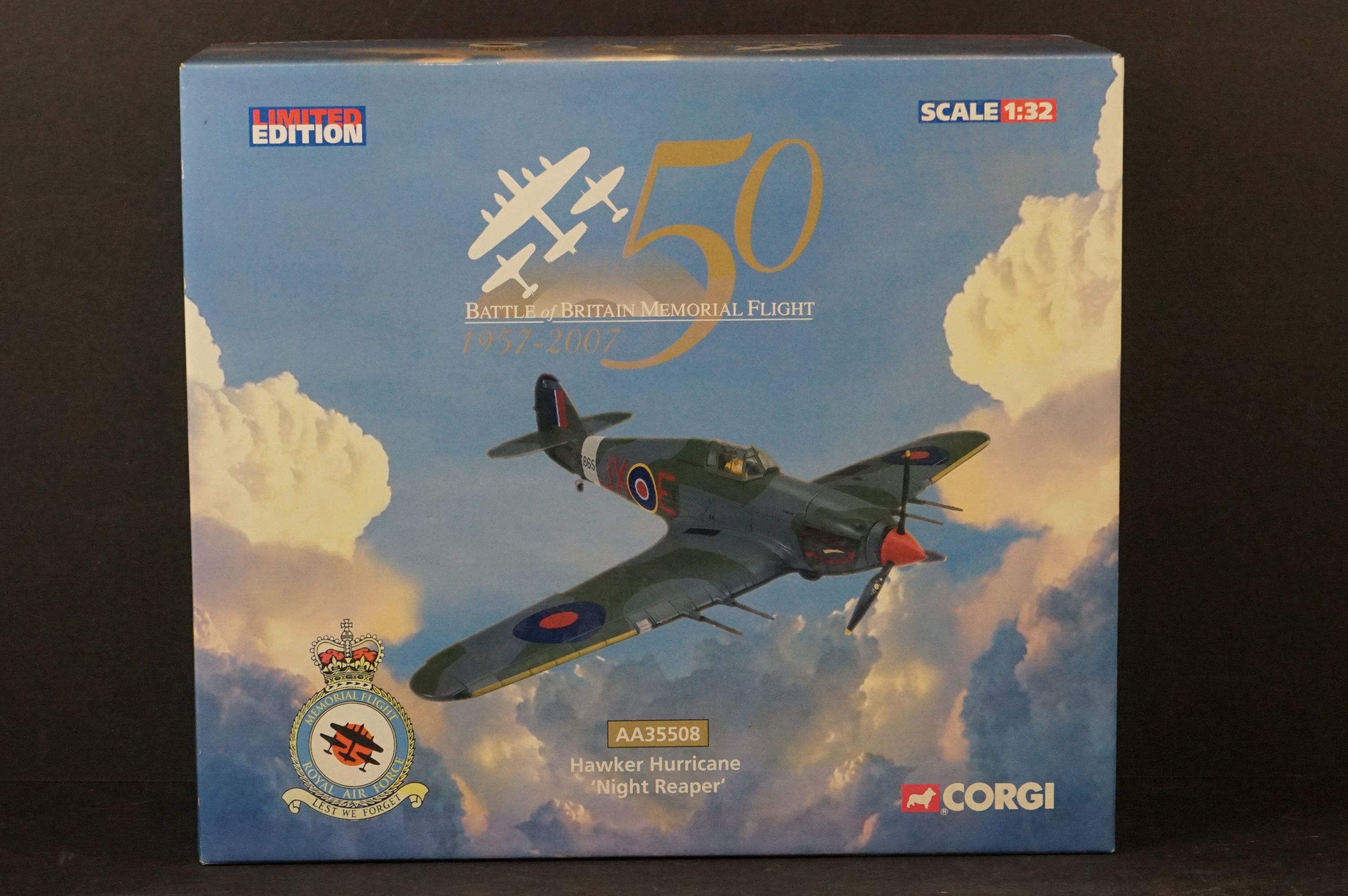 Two Boxed Corgi Aviation Archive ltd edn diecast models to include 1/32 AA35508 Hawker Hurricane " - Image 12 of 19