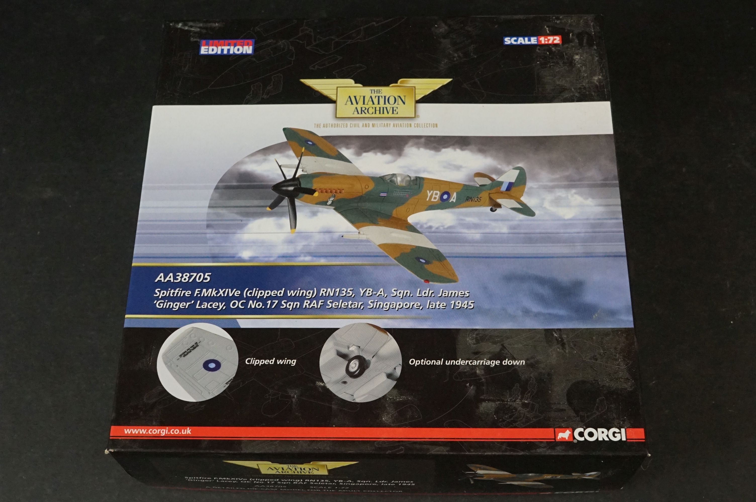 Ten Boxed Corgi Aviation Archive ltd edn diecast models to include 1/72 AA38705 Spitfire F.MkXIVe ( - Image 7 of 33