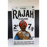 Enamel Advertising Sign ' The Rajah Cigar ', 58cms x 32cms
