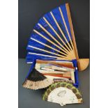A small collection of collectable fans to include Japanese and Spanish examples.