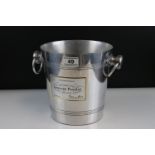 French Metal Advertising ' Champagne Laurent Perrier ' Ice Bucket / Cooler with two ringed