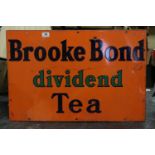 Enamel Advertising Sign ' Brooke Bond dividend tea ', 76cms x 51cms