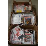 Large collection of football programmes etc, mostly Arsenal related 1960s onwards, a few with