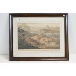 Henry Salt (1780-1827), a framed aquatint by Daniel Havell, 'View Near The Village Of Asceriah In