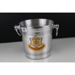 French Metal Advertising ' Clicquot Champagne ' Ice Bucket / Cooler with two ringed handles, 20cms