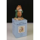 John Beswick Beatrix Potter Figure ' The Head Gardener ' P4236, with original box