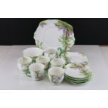 Royal Albert ' Greenwood Tree ' Tea / Coffee Ware including Five Tea Cups, Six Saucers, Five Tea