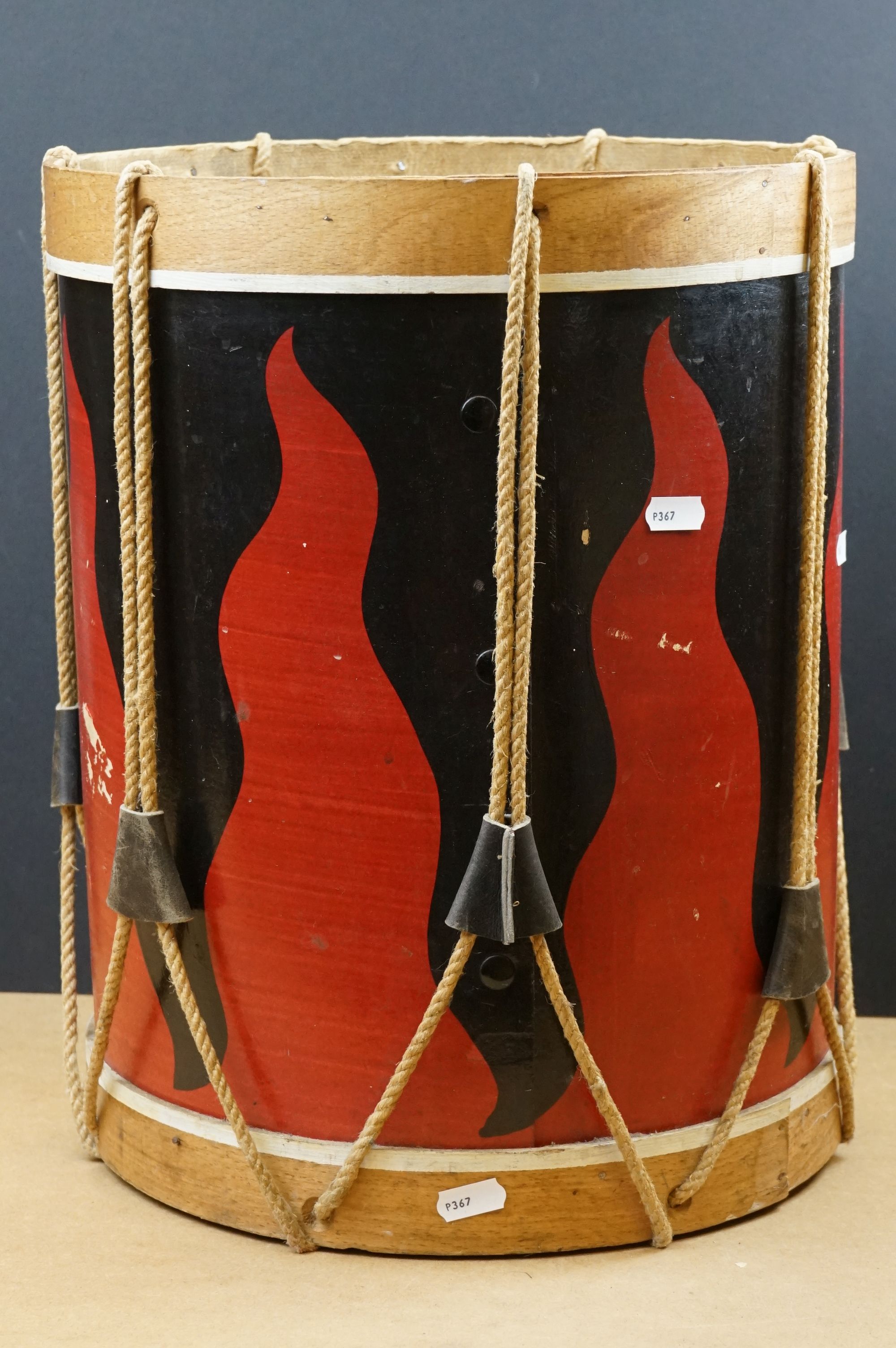 A wooden paper bin in the form of a drum - Image 3 of 5