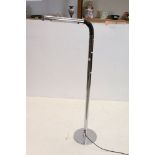 Contemporary Chrome Standard Reading Lamp