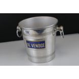 French Metal Advertising ' Champagne De Venoge ' Ice Bucket / Cooler with two ringed handles,