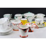 Collection of Shelley Art Deco Teaware (as found)