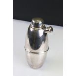 Early 20th century Silver Plated Cocktail Shaker, 19cms high