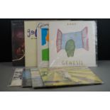 Vinyl - Genesis 8 LP's to include Nursery Cryme (CAS 1052) blue Charisma label, Foxtrot (CAS 1058)