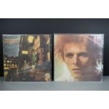 Vinyl - 2 David Bowie LP's to include Space Oddity (LSP 4813) RCA orange label with lyric inner,