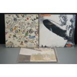 Vinyl - 3 Led Zeppelin LP's to include One (588171) red and purple label, Warner Bros publishing