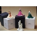 Four Boxed Royal Worcester Figurines - Sarah, Joy, Mother's Love and Poppy