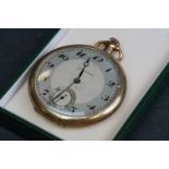 A early 20th century Grosvenor pocket watch with rolled gold case.