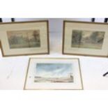 Pair of H E Cox Watercolours of Kenilworth Cottage, 34cms x 22cms, framed and glazed together with