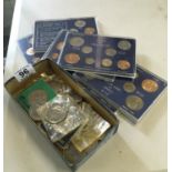 Collection of loose Crowns and Half Crowns, 6 package collectors coins, including Britain's first