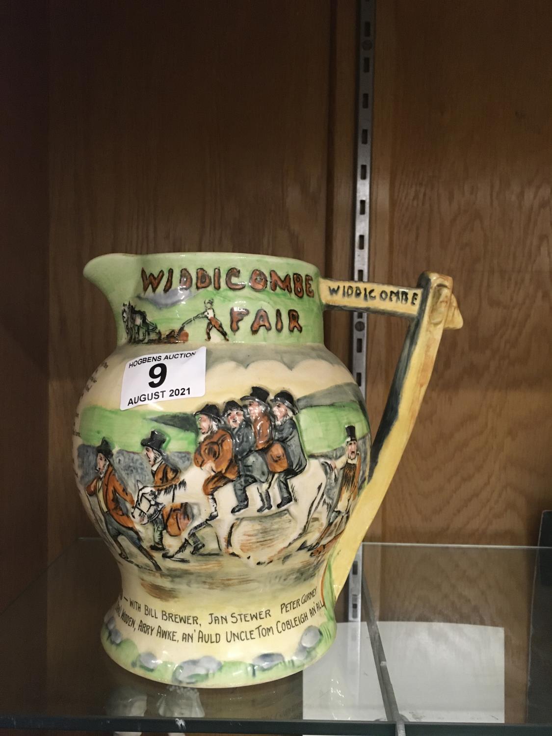 Widdicombe Fair, a musical jug, 7" tall makers Crown Devon Fielding. appears to be working no damage