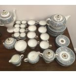 Wedgwood Classical Tea and Coffee set 8 place setting includes, coffee pot, tea pot, cream and