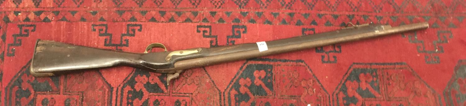 19 th century Musket, decorative purposes only, 46" tall 25