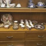 Royal Crown derby Imari pattern tea and coffee set 50 pieces, each with red Crown Derby mark to base