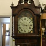 Grandfather clock 8 day mid-19c overhaul and restoration by James S of Liverpool