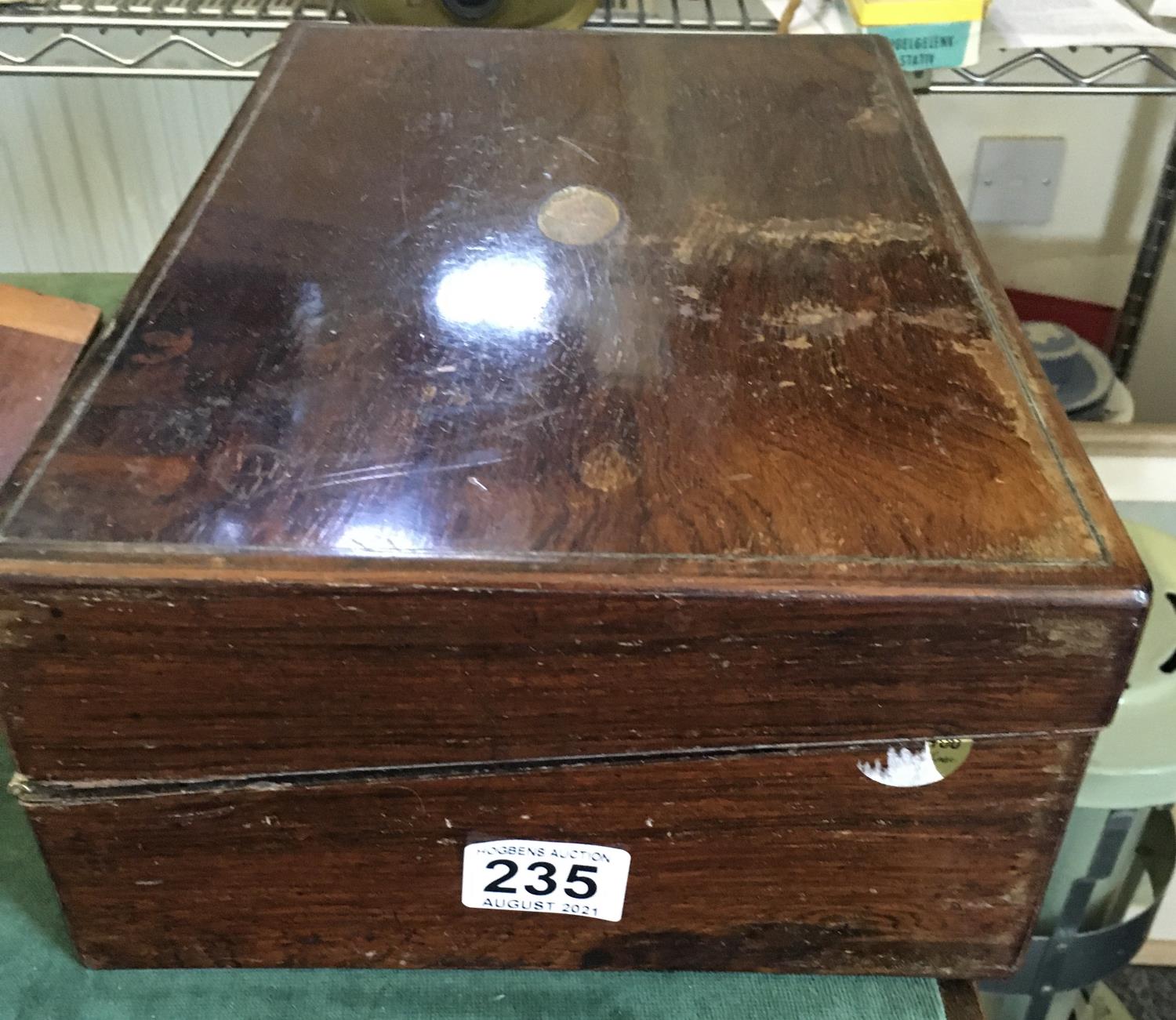 Victorian Writing box mahogany,