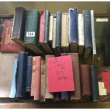 Amount of first edition hard backed books with previous owner signatures to the inside, Bland or