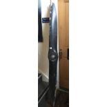 Vintage airplane propeller 6' tall the centre section with 6 bolt holes and numbered to one side